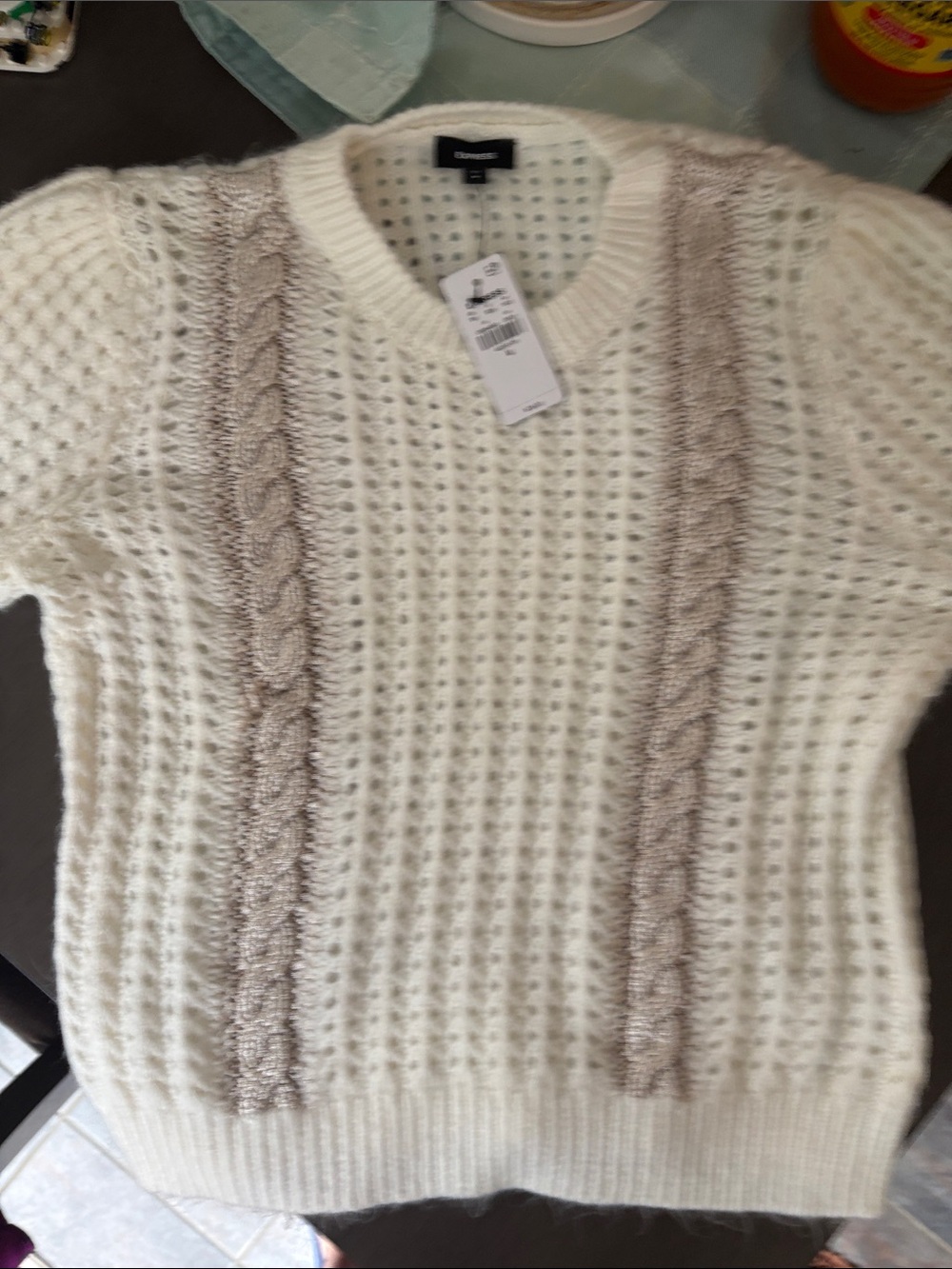 Super soft cream express sweater
